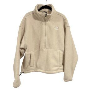 The North Face Reset 1/2 Zip Fleece Pullover Cream Size‎ M